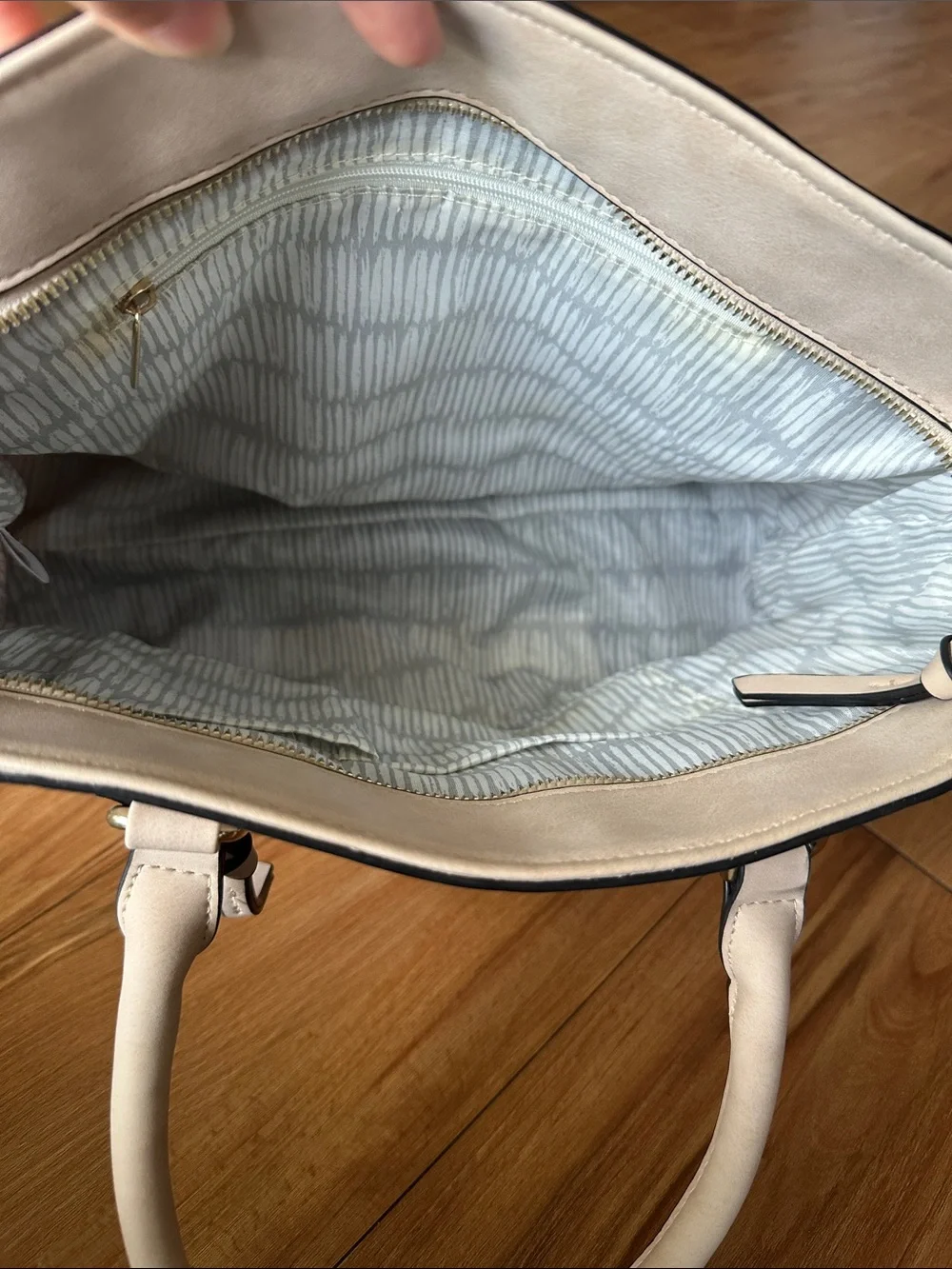 Target Cream Structured Shoulder Tote - Picture 5 of 7